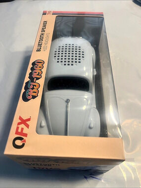 VW beetle Volkswagen bug. QFX BJ-1960 Blue Bluetooth Speaker NWT